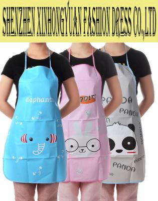 China Personalised Elastic Spandex Cute Cooking Aprons With Logo Printting for sale