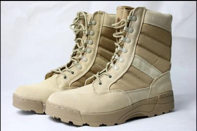 Chine Bottes tactiques militaires de vrai désert en caoutchouc fait sur commande pour les hommes, bottes de combat de désert à vendre