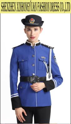 Cina Lana femminile blu 100% del costume dell'uniforme dell'uniforme della polizia/donna della polizia in vendita