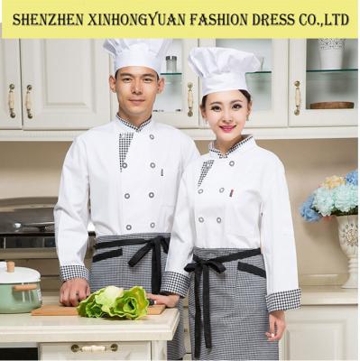 China Chef Cook Uniform Embroidered Chef Coats For Spring / Autumn / Winter for sale