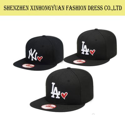 China Black 100% Polyester / Cotton Fabric Baseball Caps With 3D Embroidery for sale