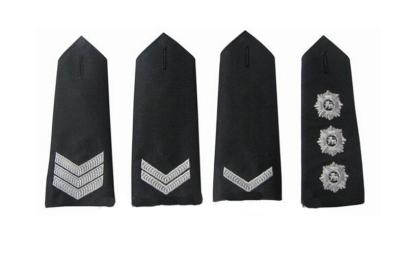 China Rectangular Polyester Embroidery Uniforms Shoulder Board Epaulets for sale