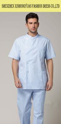 China Hospital Short Sleeve Medical Office Uniforms Scrubs For Male Nurse for sale