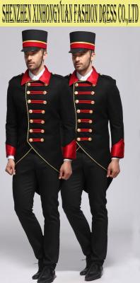 China Comfortable Black Hotel Staff Uniforms , Doorman Uniforms For Five Star Hotel for sale