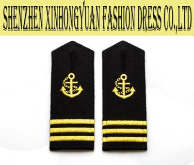 China Pilot Debossed / Heat - Transfer Shirt Shoulder Epaulets with Buttonhole for sale