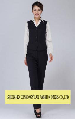 China Customize TR Fabric Corporate Office Uniforms For Ladies , Office Work Uniforms for sale