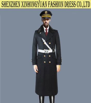 China Durable Police Officer Costume Winter Warm Police Overcoat Uniforms for sale