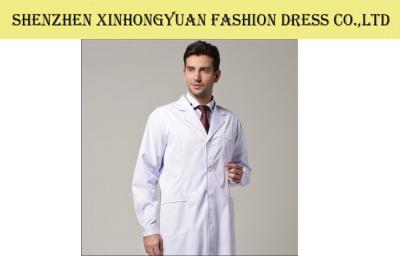 China All Seasons White Medical Office Uniforms For Men Medical White Coat for sale