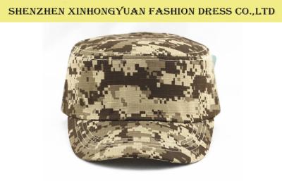 China 3 Panels Polyester Digital Camouflage Military Hats And Caps For Men for sale