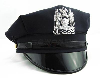 China Army Gold Embroidered Military Hats And Caps For Captain Man , Police Uniform Hat for sale