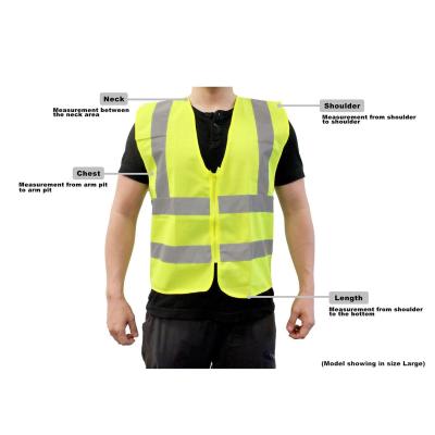 China High Visibility Mesh Reflective Work Vest For Traffic Police Reflective Workwear for sale