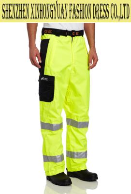 China Custom Factory Worker Uniform Men HI VIS Waterproof Trousers For Roadway / Mining for sale