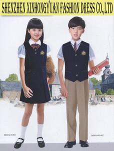 China Cotton Students School Uniforms , Girl ' s And Boy ' s School Jacket + Shirt + Trousers for sale