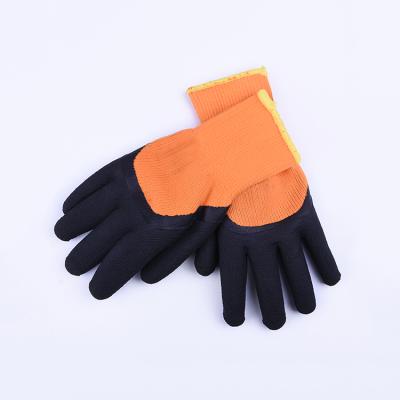 China Sale 7G Micro Sponge Rubber Warm Comfortable/Breathable Polyester Thermal Gloves Coated Safety Working Gloves Safety Industrial Work Gloves for sale