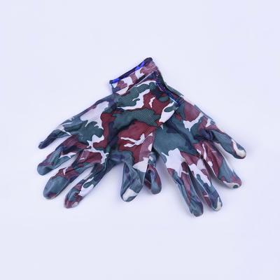 China Comfortable / Breathable Cheap Wholesale 13G Polyester Gloves Nitrile Coated for sale