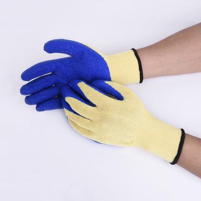 China Comfortable / Breathable Safety Latex Foams Carry Coated Using Knitted Cotton Ply Latex Coated Gloves for sale