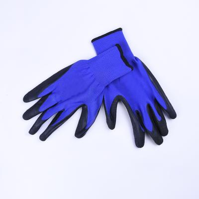 China Hot Sale Factory Comfortable Custom 13G Polyester Gloves Nitrile Coated Working Gloves / Breathable for sale