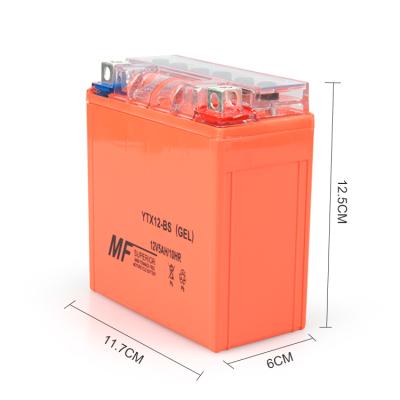 China Golf Carts High Quality Long Life Rechargeable 12V 5AH/10HR Plate Sealed Rechargeable Battery Motorcycle Dry Lead Acid Battery for sale