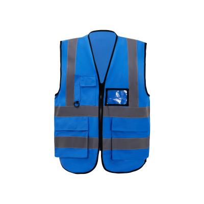 China Wholesale Multi Reflective Site Pocket LED Hygiene Construction Vest Custom Printed Reflective Vest Apparel SNAPSHOT for sale