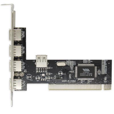 China Desktop Port USB 2.0 PCI Controller Card (4+1) With VT6212 Chipset For Desktop for sale