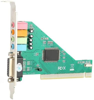 China Perfect PCI Sound Card 4.1 Channel Integrated Desktop Computer Sound Card Internal Audio Stereo Sound Surround CMI8738 for sale