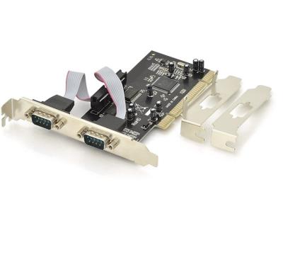 China Data Transfer PCI DB9 COM RS 232 Adapter Card For Desktop With Multiple Consoles Support Chipset for sale