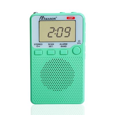 China LCD Display LCD Screen Multi-Functions Good Quality IC Digital Radio DSP With Earphone FM Pocket Radio for sale