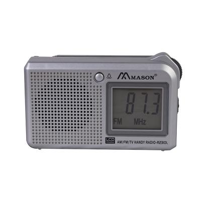 China China factory supply PORTABLE LCD mini am digital pocket fm radio for sale