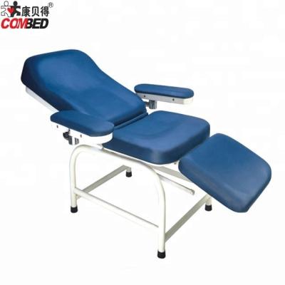 China DH-XS105 Solid Wooden Fixed Height Manual Blood Donation Operating Chair For Blood Center Clinic Hospital for sale