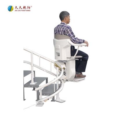 China Modern High Tech JY-LT CE China Barrier-Free Tilted Automatic Retractable Emergency Curved Staircase Disabled Platform Older Stair Lift for sale