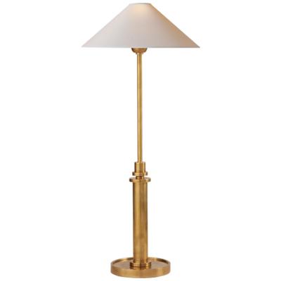 China Adjustable expansion nen shade table lamp for hotel room bedroom bedside gold table desk lamp for home decorative lighting for sale