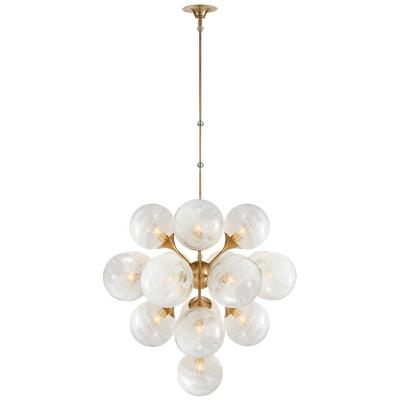 China D Modern Glass Ceiling Lamp China Export Living Room Decorated Luxury Glass Ball Hotel Chandelier for sale