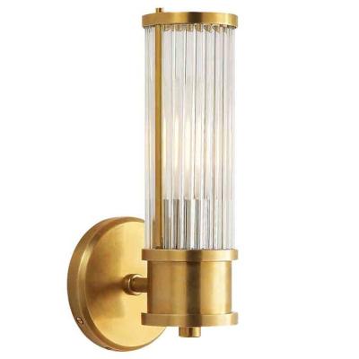 China Modern New Design Brass Wall Lamp For Hotel Home Decoration Crystal Wall Lamp for sale