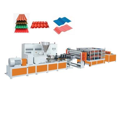 China Sheet PVC /ASA/PMMA Coextrusion Roof Tile Plastic Extruders Plastic Making Machinery for sale