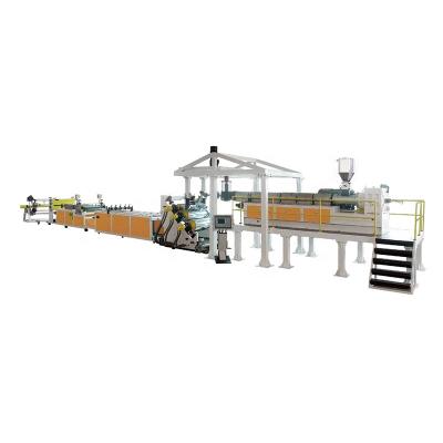 China Granules Sheet ABS/HIPS/PMMA/PC/PE/PET Plastic Sheet Extrusion Lines ABS Sheet Making Machine for sale