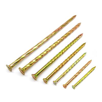 China Rust Proof Metal Twist Wire Nail Screw Leg Floor Nails Furniture Drywall Nails for sale