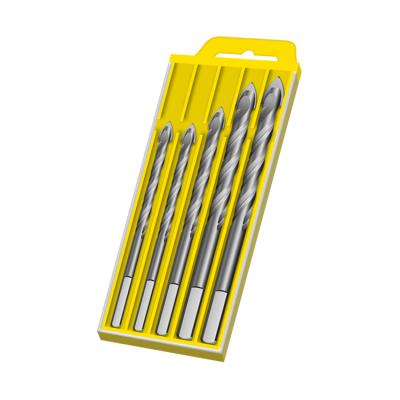 China Efficient Alloy Multi-Function Triangular Triangular Bit Glass Twist Drill Bit Set For Ceramic Tile Leg Primary Color Silver Gray Drill Bit for sale