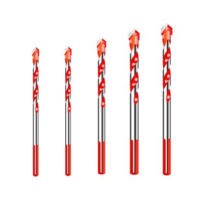 China Factory Price Efficient Multifunctional Glass Red Drill Bit Tile Shank 5Pcs Red Drill Bit Set Glass Red Tile Shank 5Pcs Drill Bit Set for sale