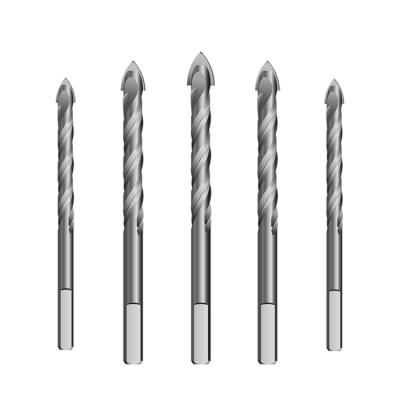 China Efficient Wholesale Silver Gray Ceramic Tile Leg 5Pcs Twist Primary Color Drill Bit Set From China for sale