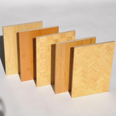 China Greenland New Cartentry Modern Natural Prefinished Bamboo Weave Veneer Faced Hardwood Panel for Walls Cabinets Doors and Furniture for sale