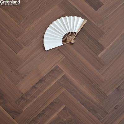 China Wood Home Decoration Engineered Herringbone Flooring Walnut Wood Parquet for sale