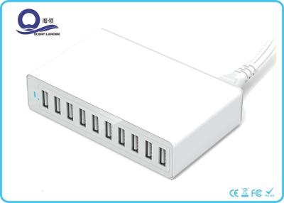 China 50W 10A Multi 10 Ports USB Charger USB Charging Station with LED Light Indicator for sale