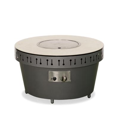 China Hot Selling High Quality Modern Fire Pit Table Outdoor Gas Propane Stored Around Fire Pit Table for sale