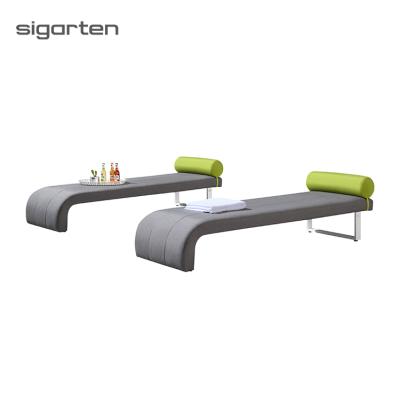 China New Arrival Modern Folding Bed Patio Garden Furniture Aluminum Outdoor Sigarten Sun Sofa for sale