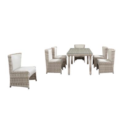 China Luxury Outdoor Furniture Modern Rattan Manufacturer China Wicker Garden Dining Table And Chair Outdoor Furniture Dining Set for sale