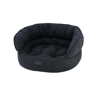 China 2021 New Design Travel Round Beds Fabric Pet Beds Dog Cat Pet Bed Pet Products For Dogs Cats Resting for sale