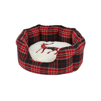 China Halloween Extra Plush Christmas Travel Fashion Super Soft Long Dog Bed Heated Natural Machine Wash Puppy Fat Luxury Cat Dog Bed for sale