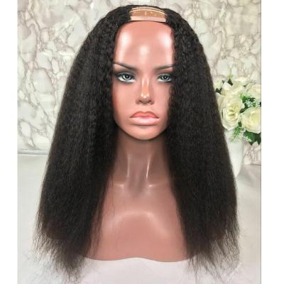 China Curly Straight Hair U Part Wigs Curly Straight U Part Wigs For Black Woman 130denisty Free Shipping for sale