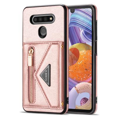 China Luxury Shockproof PU Wallet Card Holder Leather Cover For LG Stylo 6 Mobile Phone Case for sale