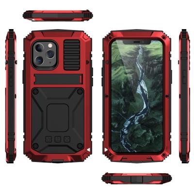 China Anti-Drop Dustproof Shockproof Waterproof Metal Built In 360 Full Screen Protector Case Cover for sale